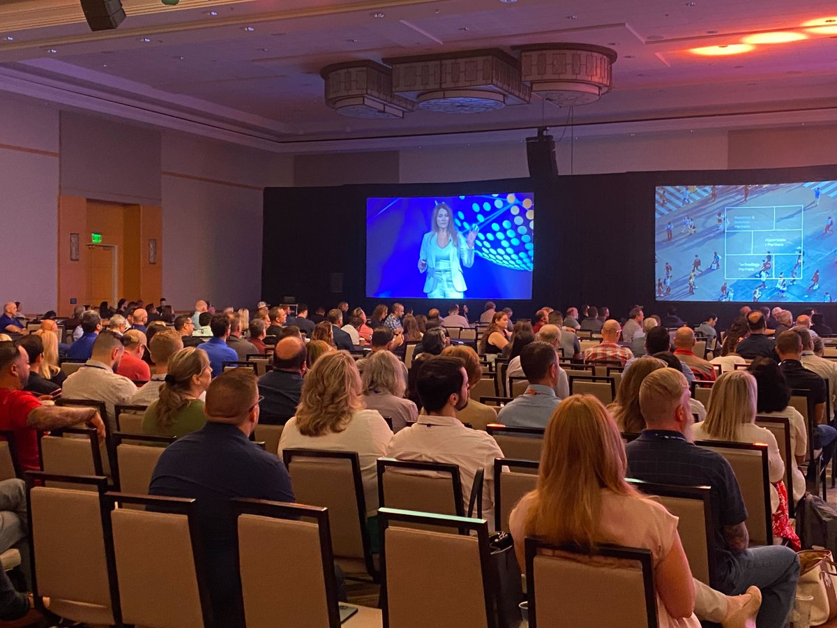 IBMwatsonx's tweet image. .@IBM VP, ESG &amp;amp; Asset Management Kendra Dekeyrel takes the stage at #MaximoWorld2023, examining how #AI and #automation maximizes operational efficiency, technician productivity and asset reliability.