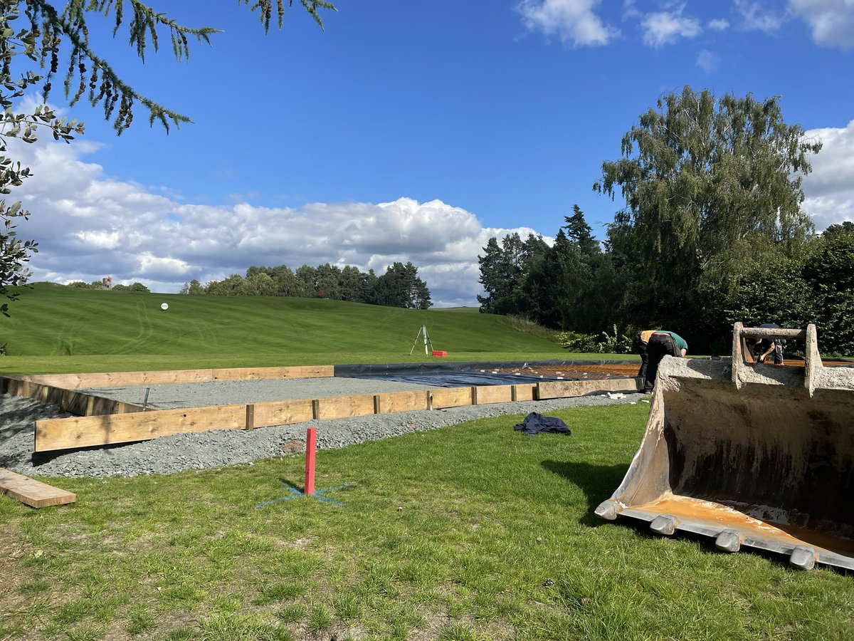 Works are underway to improve our driving range with covered bays and teaching studio which will significantly enhance the facility.