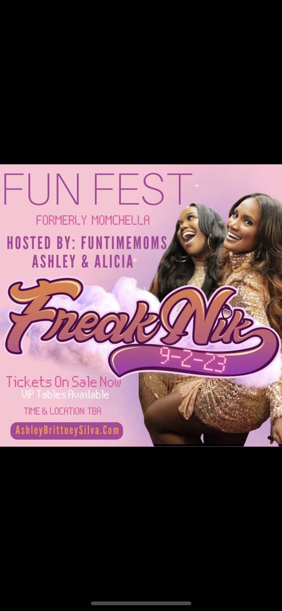 AshleyBrittney's tweet photo. Fun Fest. Freak Nik. Pool Party. Ladies Only. 9/2/23 https://t.co/ZP0HYxERfB #funtimemoms #lamdc https://t.co/XteHJi6WcV