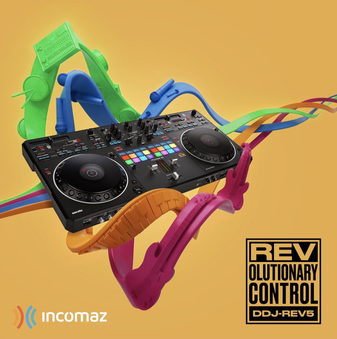 IncomazSonido's tweet photo. Nueva Pioneer Dj DDJ-REV5 🤙🏼
Controlador DJ de 2 canales estilo Scratch.
Jog Wheels más grandes y MAGVEL.
Botones dedicados para un fácil control de Stems.
Función de transición de BPM.
Modo “Piano Play”.
#pioneerdj #ddjrev5 #controladordj #dj #scratch #incomaz #incomazsonido https://t.co/FG2MPKs7Xf