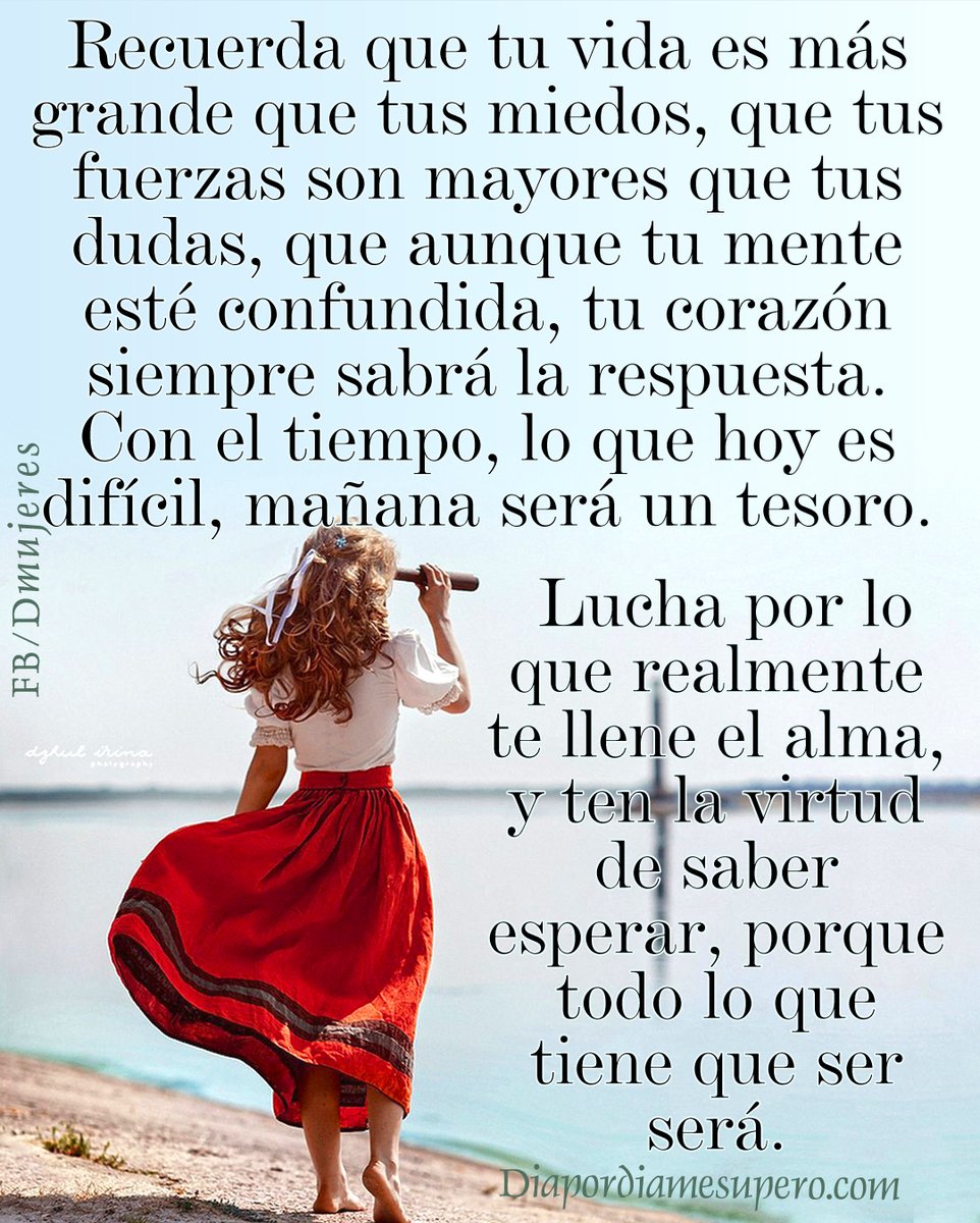 pmujeres's tweet photo. Con el tiempo, lo que hoy es difícil, mañana será un tesoro. Lucha por lo que realmente te llene el alma, y ten la virtud de saber esperar, porque todo lo que tiene que ser será. https://t.co/ouQrxdYRqE