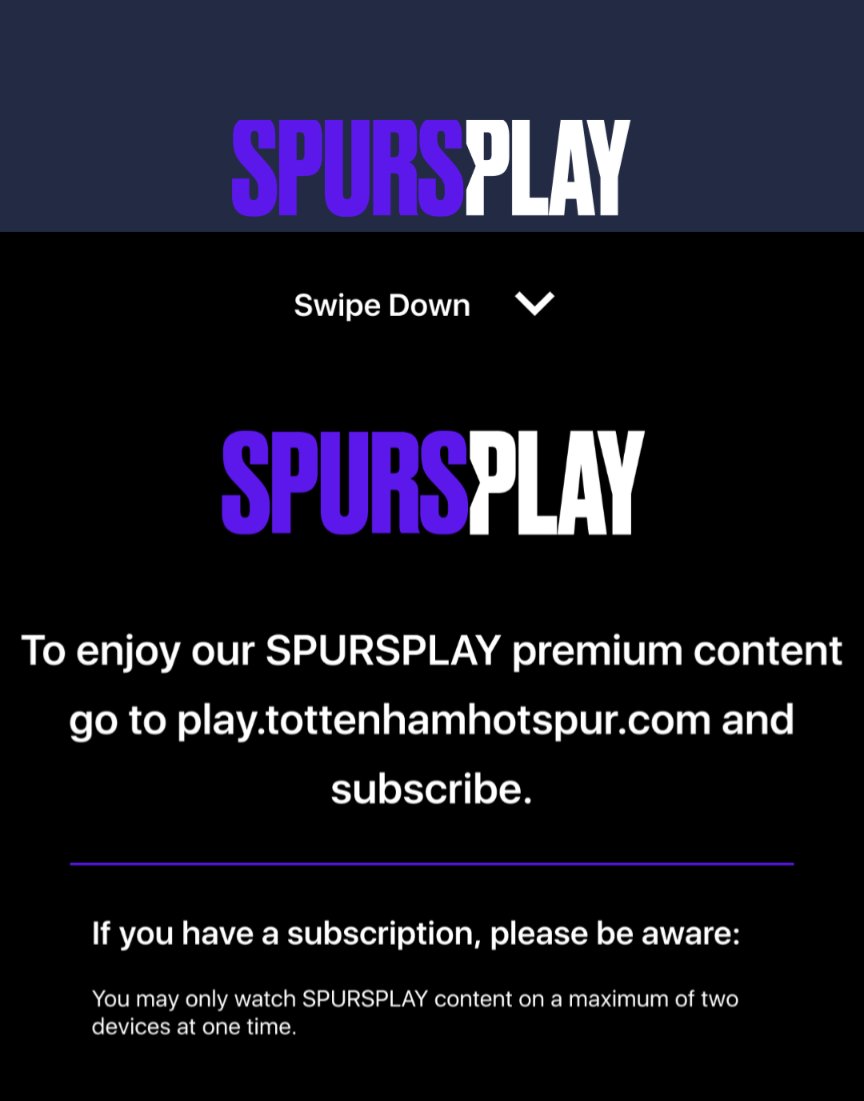N_Backestedt's tweet photo. Why can't I see the game on #SpursPlay @SpursOfficial? Worked fine for Shakhtar on same device! https://t.co/mCPcuyppgd