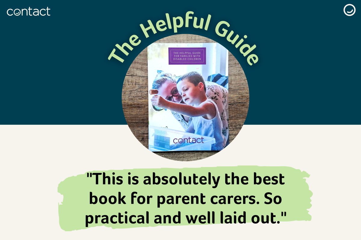 Parent carers shouldn’t have to navigate the complex SEND system alone. That’s what our Helpful Guide is for!

Our free 100-page book is packed with advice to help you access support for your disabled child, from their early years through to adulthood.

👉 contact.org.uk/helpful-guide-…
