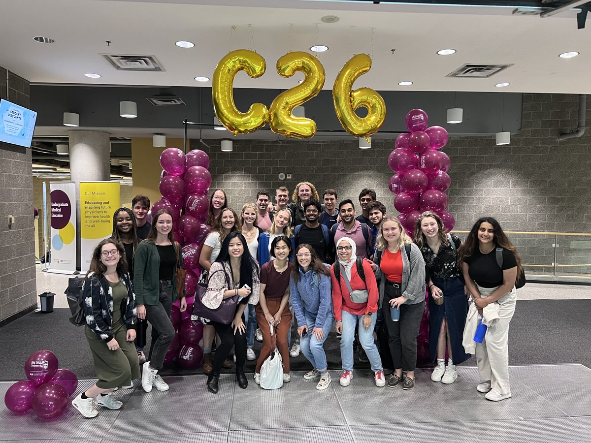 McmasterUgme's tweet photo. 🩺 Welcome Class of 2026! 🎈

#C2026 #FirstDayOfMedSchool https://t.co/F5E5wn8erS