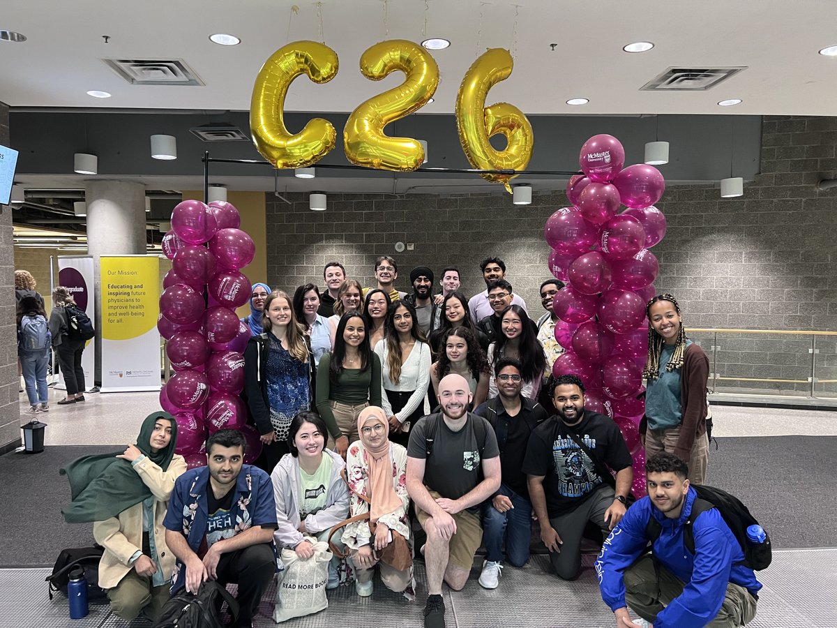 McmasterUgme's tweet photo. 🩺 Welcome Class of 2026! 🎈

#C2026 #FirstDayOfMedSchool https://t.co/F5E5wn8erS