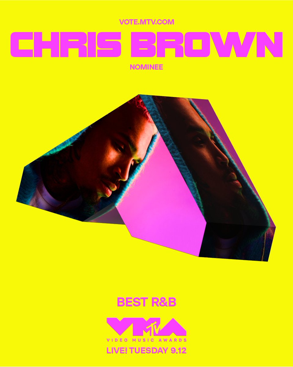 MTV's tweet photo. @chrisbrown congrats on your #VMA nomination 🎶 voting is now open at https://t.co/hEh9YTg5A1! https://t.co/96pP4mDSJF