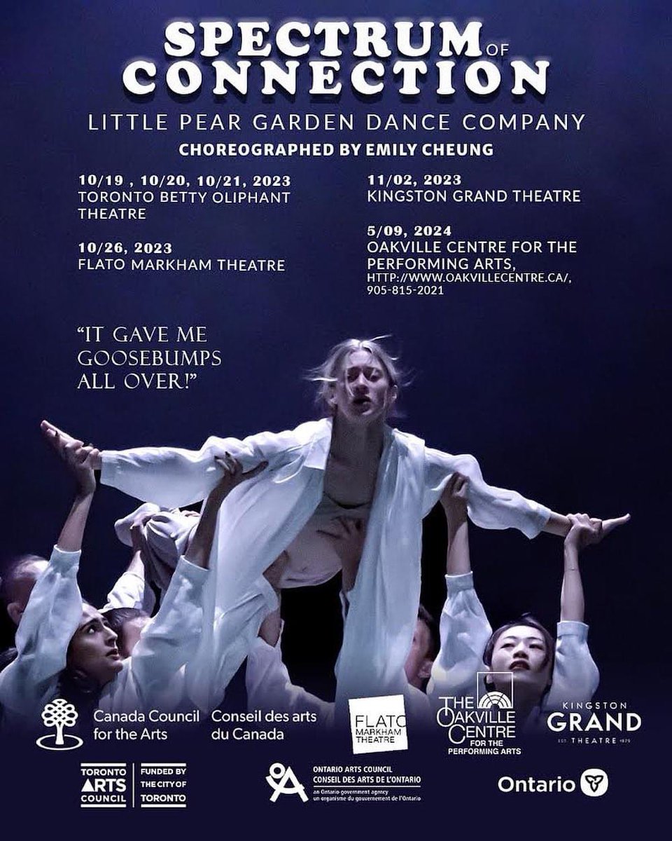 Spectrum of Connection at Kingston Grande Theatre, November 2nd, 2023 shorturl.at/lvHVW #dance #kingston