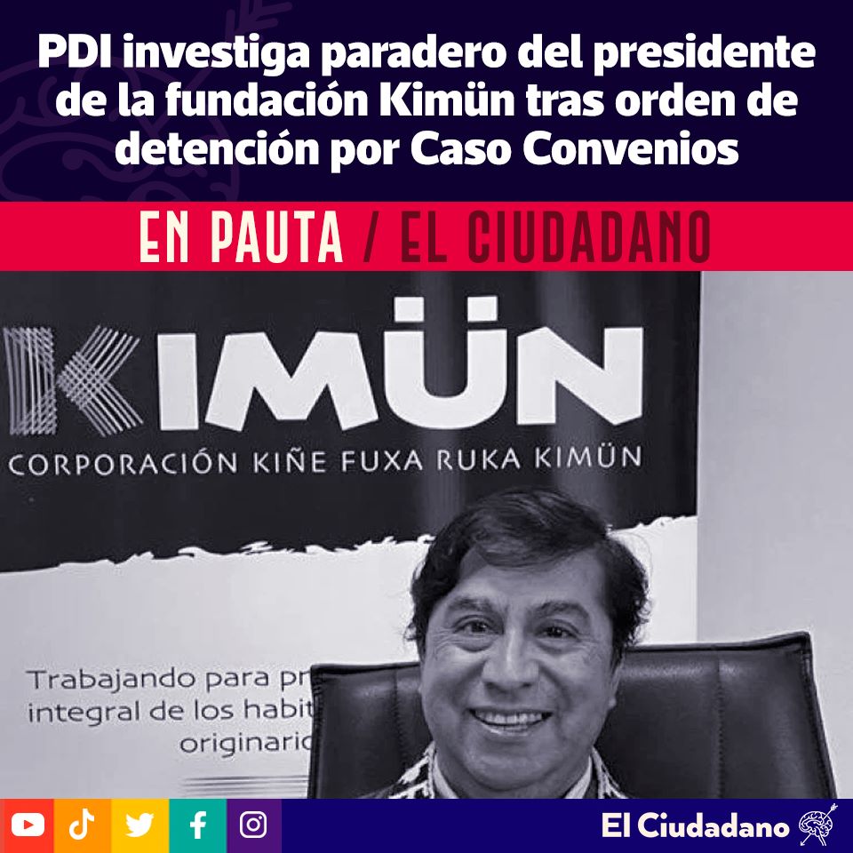 El_Ciudadano's tweet photo. Kimün recibió una transferencia por un convenio de $1.200 millones desde el gobierno Regional de Los Lagos

Puedes leer más👉https://t.co/yiDJEFYj22

#chile #loslagos #core #casoconvenios #kimun #profugo https://t.co/oQS0rGDLZn