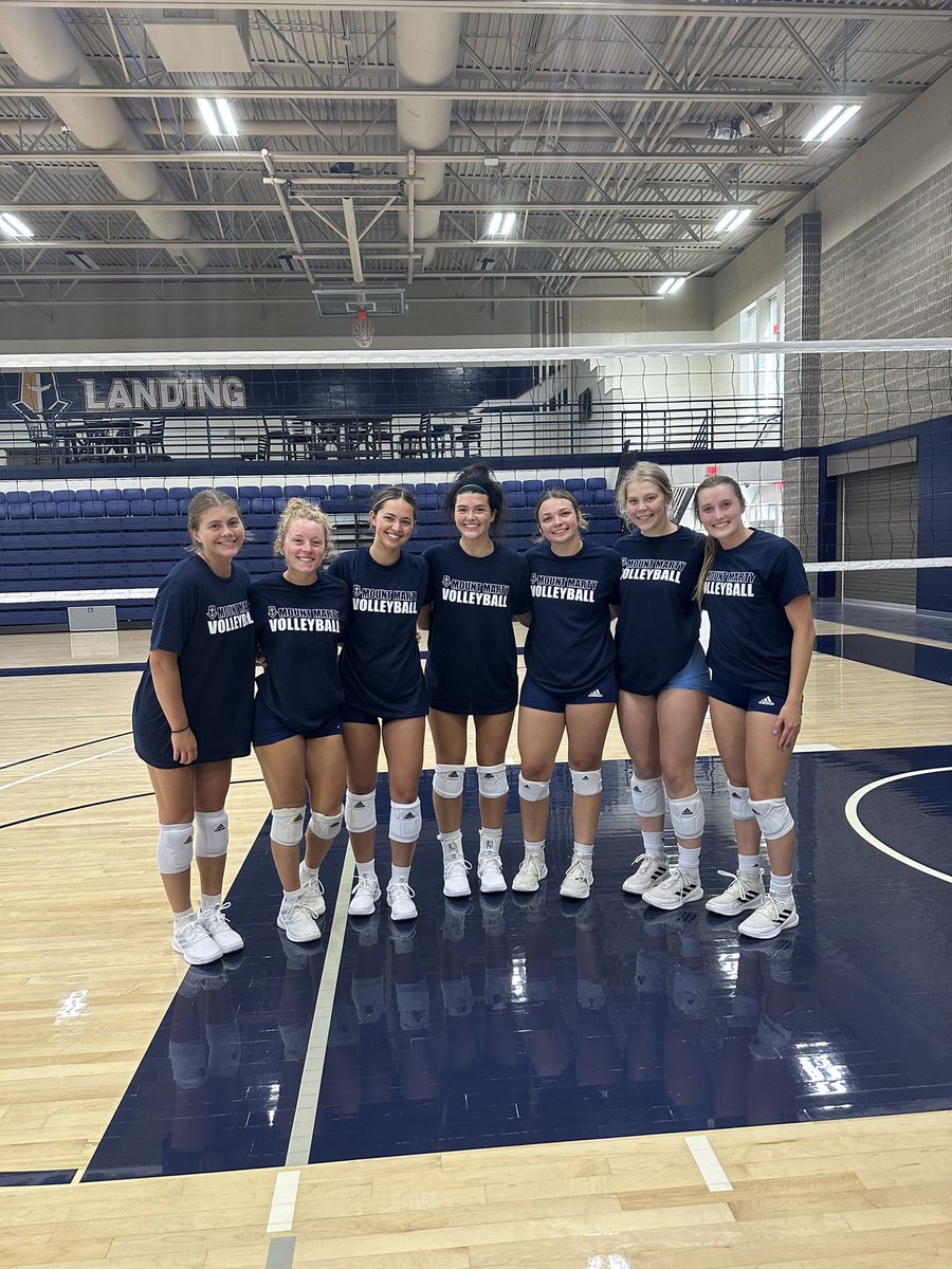 Our seniors on their last first day of preseason. We are excited for this season to start!