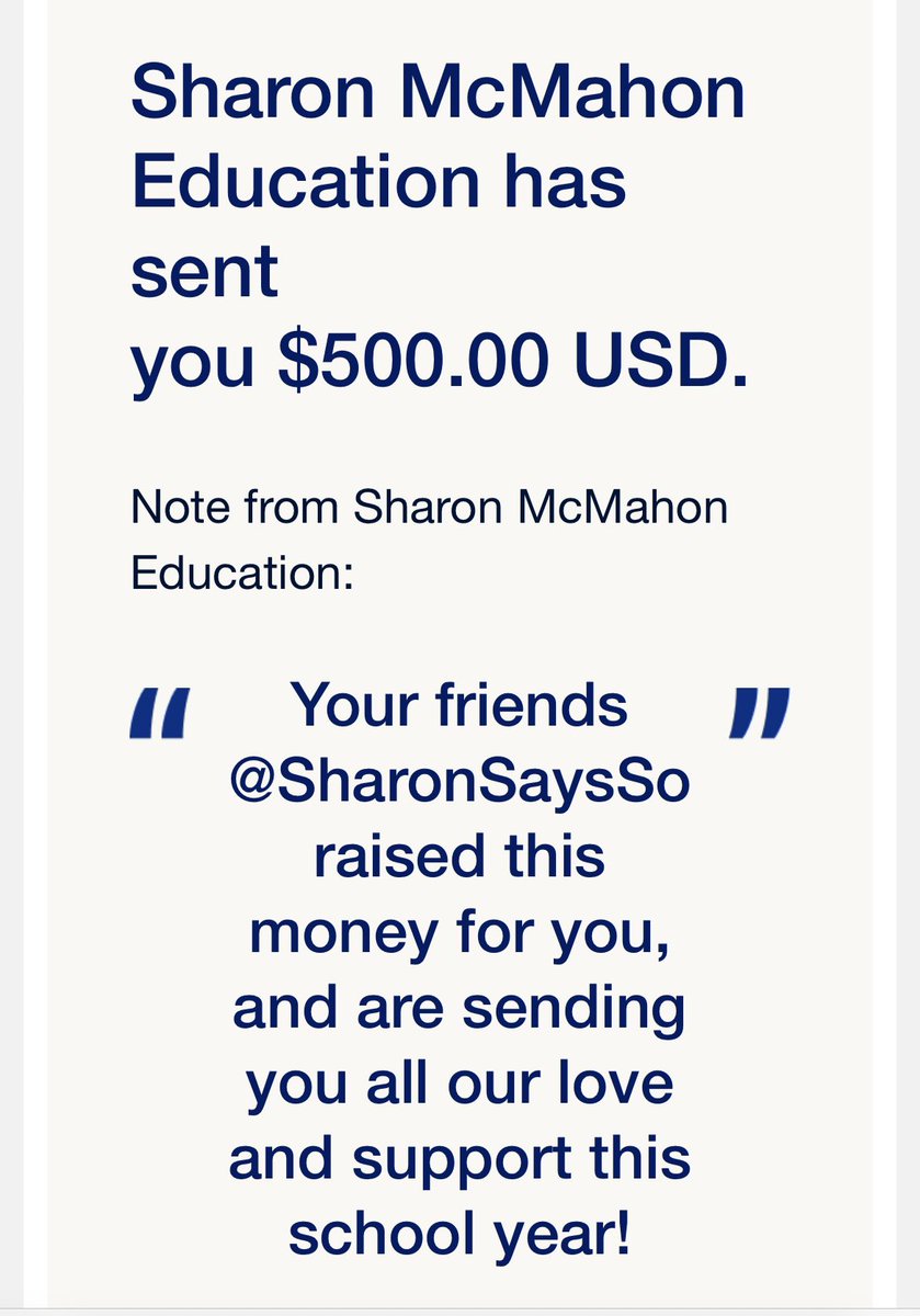 Thank you so much, <a href="/sharon_says_so/">Sharon McMahon</a> ❤️ I can’t wait to use this grant in my new ELA classroom. You are the absolute BEST!! 🍎🍏