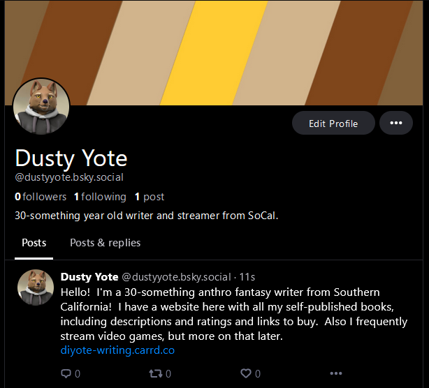 DIYote_Gaming's tweet photo. And I now have the 🟦🌥️account! https://t.co/36YfXNhsVF