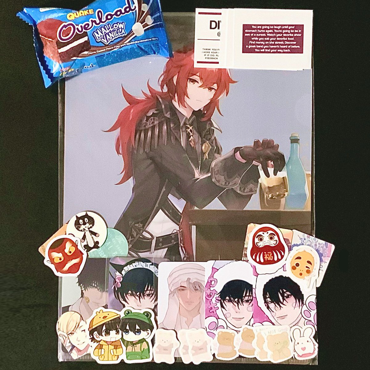 xyeyl's tweet photo. ✉️ . . . #cielnabudol ,
from @saeschism | #divproofs ᐟᐟ☆
♡ : HAII DIV! andito na sila omg safe sila nakauwi lalo na si diluc UUEUE 😭❤️ thank you as always for packing them safely and for the smooth transaction! pretty din ng packaging 😌 https://t.co/J3PVeDp8zI
