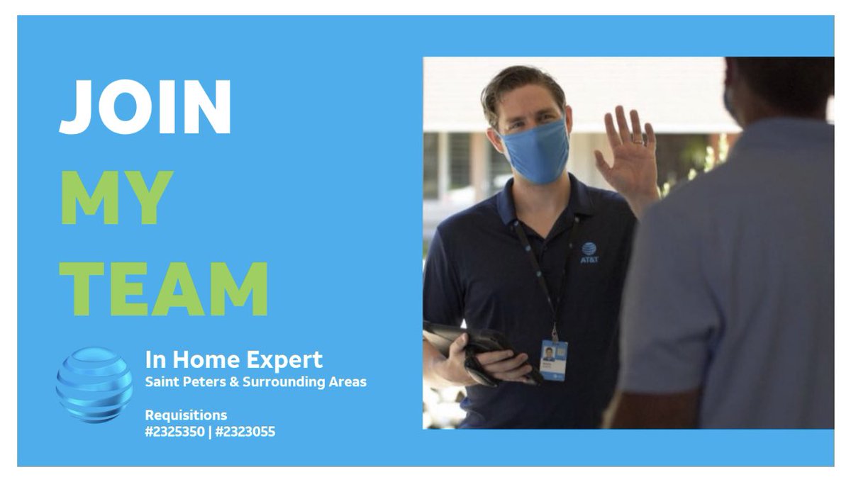 Matthew Vitale (@mvitty01) on Twitter photo 📢The <a href="/PostpaidPirates/">PostpaidPirates</a> are hiring IHEs in Saint Peters and Surrounding Areas!
Ready for the next step in your career or looking to start a new journey at AT&T?
Apply today!
@KAMOIHX <a href="/KAMOkonnects/">𝐾𝐴𝑀𝑂</a> <a href="/PostpaidPirates/">PostpaidPirates</a> @MattBoone85 <a href="/AlyssaMoore_12/">Alyssa Moore</a> 📢The <a href="/PostpaidPirates/">PostpaidPirates</a> are hiring IHEs in Saint Peters and Surrounding Areas!
Ready for the next step in your career or looking to start a new journey at AT&T?
Apply today!
@KAMOIHX <a href="/KAMOkonnects/">𝐾𝐴𝑀𝑂</a> <a href="/PostpaidPirates/">PostpaidPirates</a> @MattBoone85 <a href="/AlyssaMoore_12/">Alyssa Moore</a>