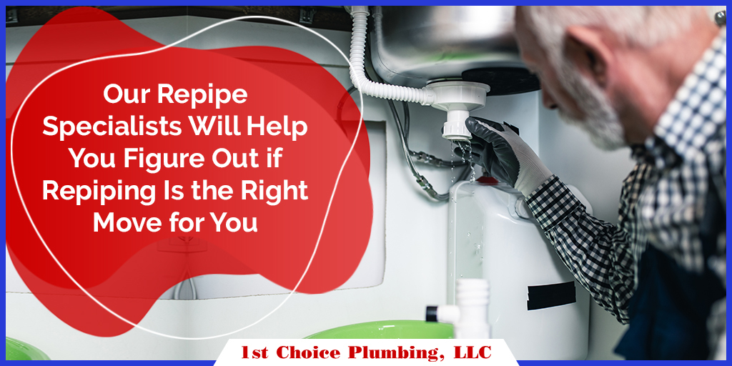 1choiceplumb08's tweet image. A small leak can be repaired, but sometimes replacing your pipes is a better long-term solution.💧🔧 At 1st Choice Plumbing, our #repipe specialists will help you figure out if repiping is the right move for you. Call Us: (803) 327-5555

#plumbingrepair #1stchoiceplumbing