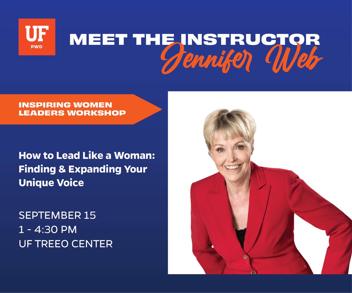 Meet Jennifer Webb: the thought changer, speaker, author, and NLP coach extraordinaire! With 23+ years honing her skills, she's empowered countless individuals, rekindling their energy, purpose, &amp; motivation.  go.ufl.edu/iwl