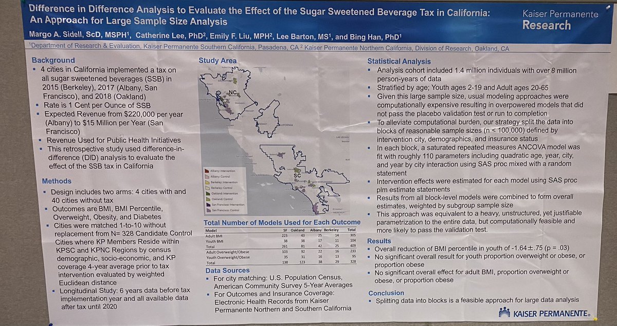 Our poster on DID analysis for large sample sizes is up at JSM!  I’m in hall E #57