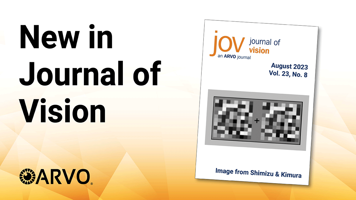 ARVOinfo's tweet photo. Is beauty in the eye of the beholder? New in @ARVOJOV, find out how chromatic and #spatialimage statistics can explain infants’ and adults’ responses to art. Read now: https://t.co/1OsBqrWg5S
@ARVOinfo #ARVOjournals #OpenAccess #visionresearch @SussexBabyLab https://t.co/3unGTLUYkk