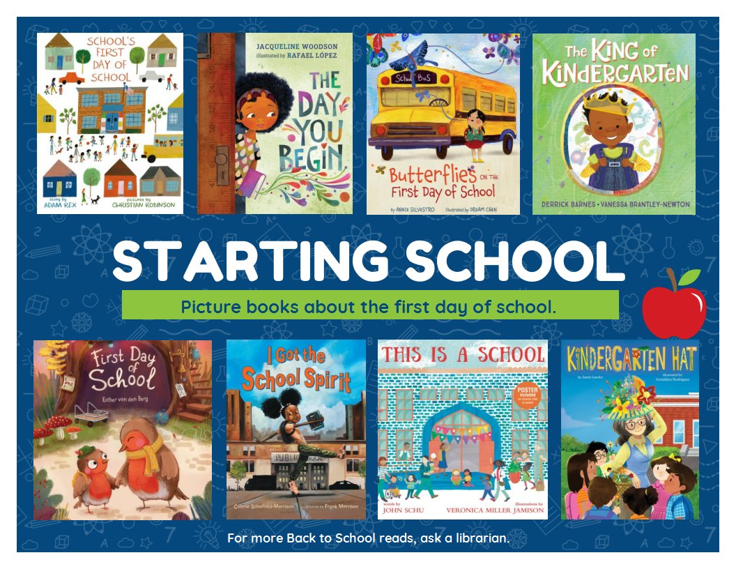 Happy Back To School!   Check out one of these picture books about the first day of school!   #backtoschool #firstdayofschool #picturebooks #books  libraryaware.com/2TTHZ0