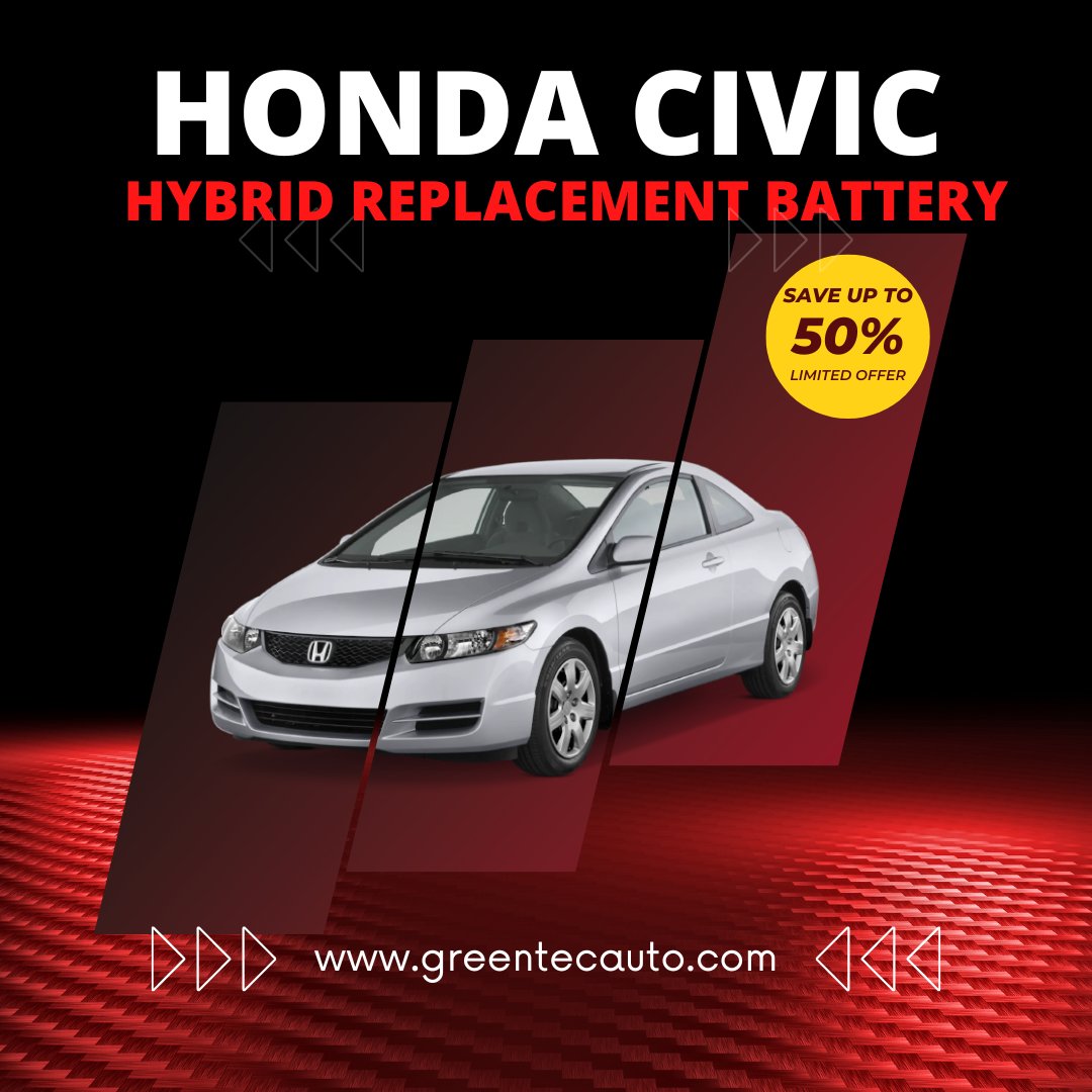 Get them while they last! Does your Honda Civic Hybrid need a new battery? Don't worry, we've got you covered with the best prices around.

call us:  (800) 773-6614
-or-
visit us online @ greentecauto.com

#greentecauto #hybridvehicles #hybridbattery #hybridbatteryrepair