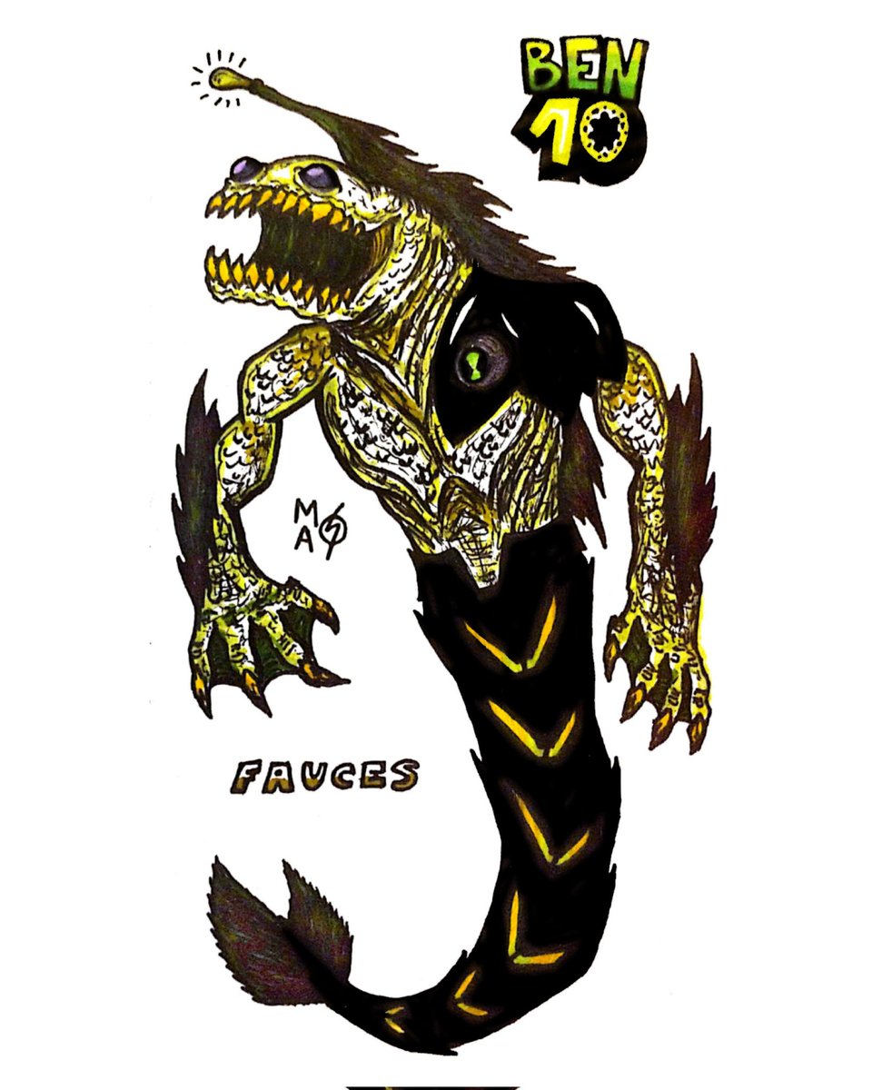 goldenwarrior99's tweet photo. 🟢Ben 10: 🦈 FAUCES 🦈
#Ben10 #ben10fanart #fauces #ripjaws #ripjawsben10 #characterdesign https://t.co/d4mVmgJNVo