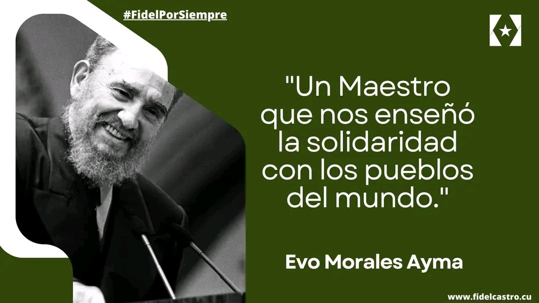 #AnapSanctiSpíritus.🇨🇺 "Un Maestro que nos enseñó la solidaridad con los pueblos del mundo." #AnapCuba #FidelPorSiempre #SanctiSpíritusEnMarcha #13DeAgosto <a href="/Eidy97661881/">ANAP ESPIRITUANA</a> <a href="/RafaelAnap/">Rafael Santiesteban Pozo</a> <a href="/DiazCanelB/">Miguel Díaz-Canel Bermúdez</a> <a href="/DrRobertoMOjeda/">Dr. Roberto Morales Ojeda</a> <a href="/DeivyPrezMartn1/">Deivy Pérez Martín</a> <a href="/YaumaryPerez/">Yaumary González Pérez M/B #AnapSanctiSpíritus</a> <a href="/MEspirituana/">@MariposaEspirituana</a> <a href="/OsmaniPerez18/">Osmani Pérez Márquez</a>
