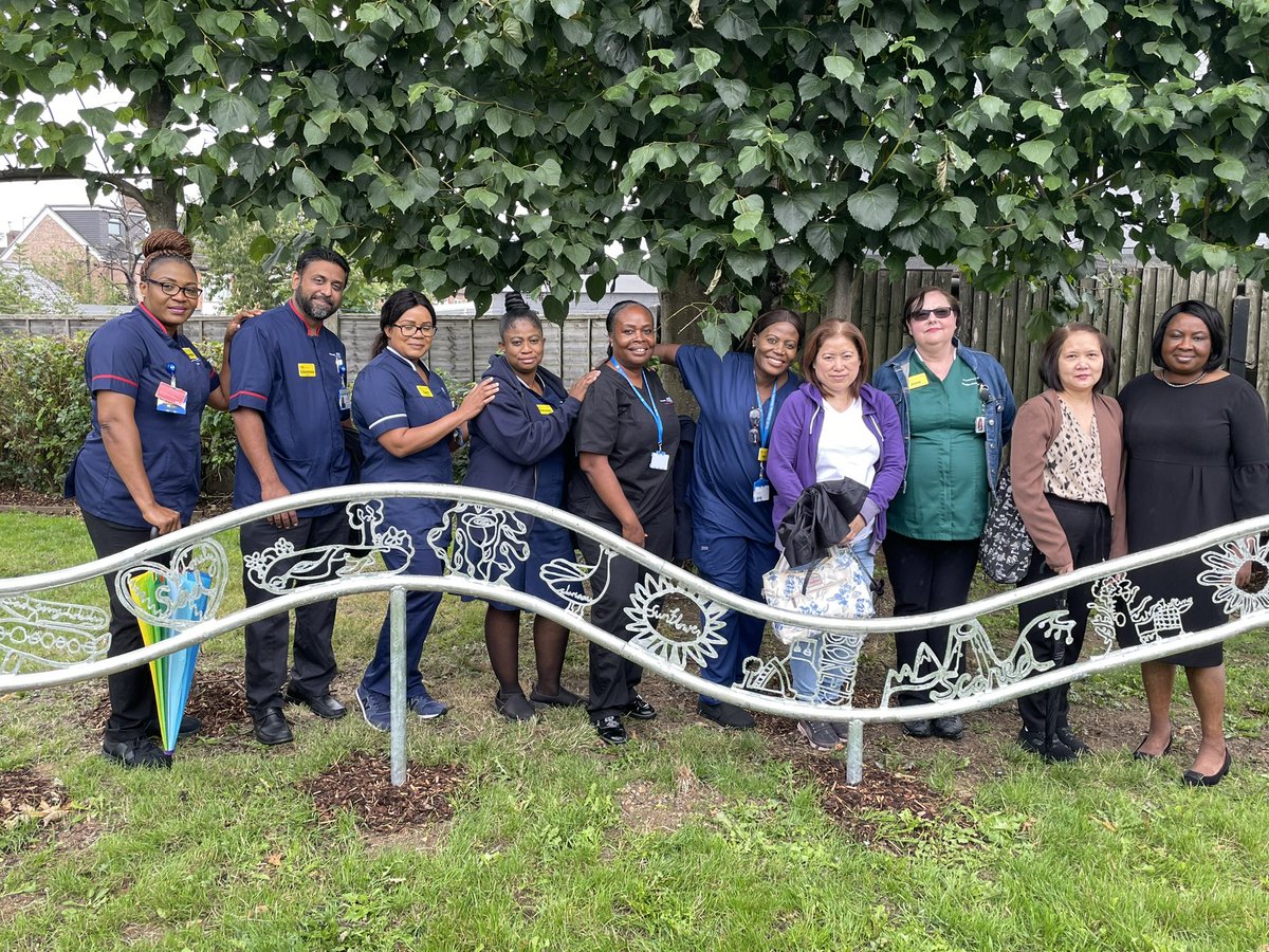 Thank you @EnfieldCouncil for a genuine and beautiful ceremony to unveil the COVID19 Memorial Garden. @NorthMidNHS staff embraced and valued the experience. @SarahHa88622902 @laurence_dookie @;@FlorenceCobbold; @JoanTebit