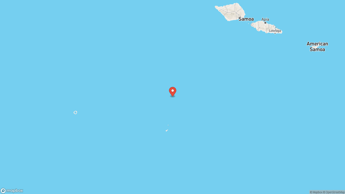 QuakeAlerts's tweet photo. A magnitude 6.2 earthquake took place in the Tonga at 18:39 UTC (16 minutes ago). The depth was 102.7km and was reported by GFZ. #earthquake #earthquakes #Asau #Samoa https://t.co/40N24PjEyJ