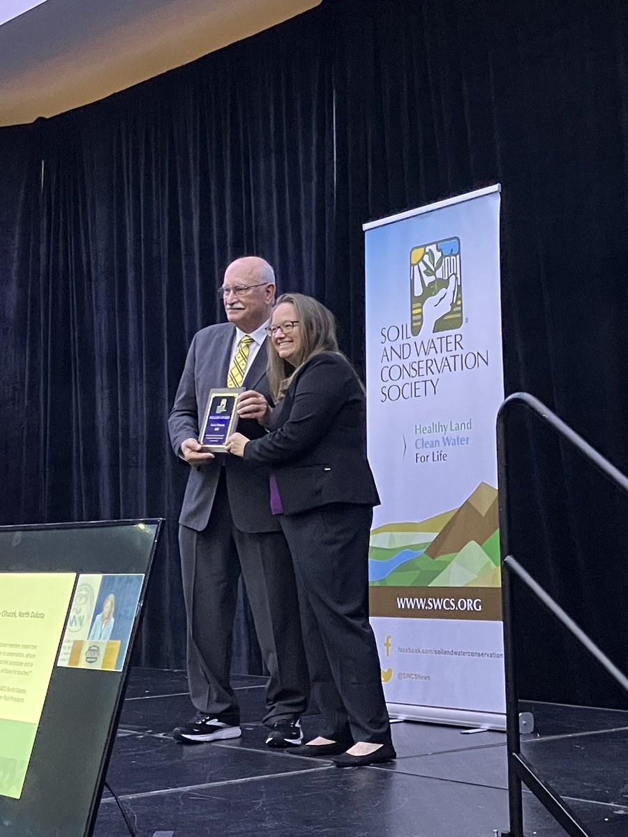 NDTrees's tweet photo. North Dakota was well represented, both in attendance and as award winners at the @SWCSNews conference. So proud of this group of change-makers who make NDSWCS a leader for conservation, outreach, and impact in our state 🌾 #SWCS23 https://t.co/P18vMgsVBb