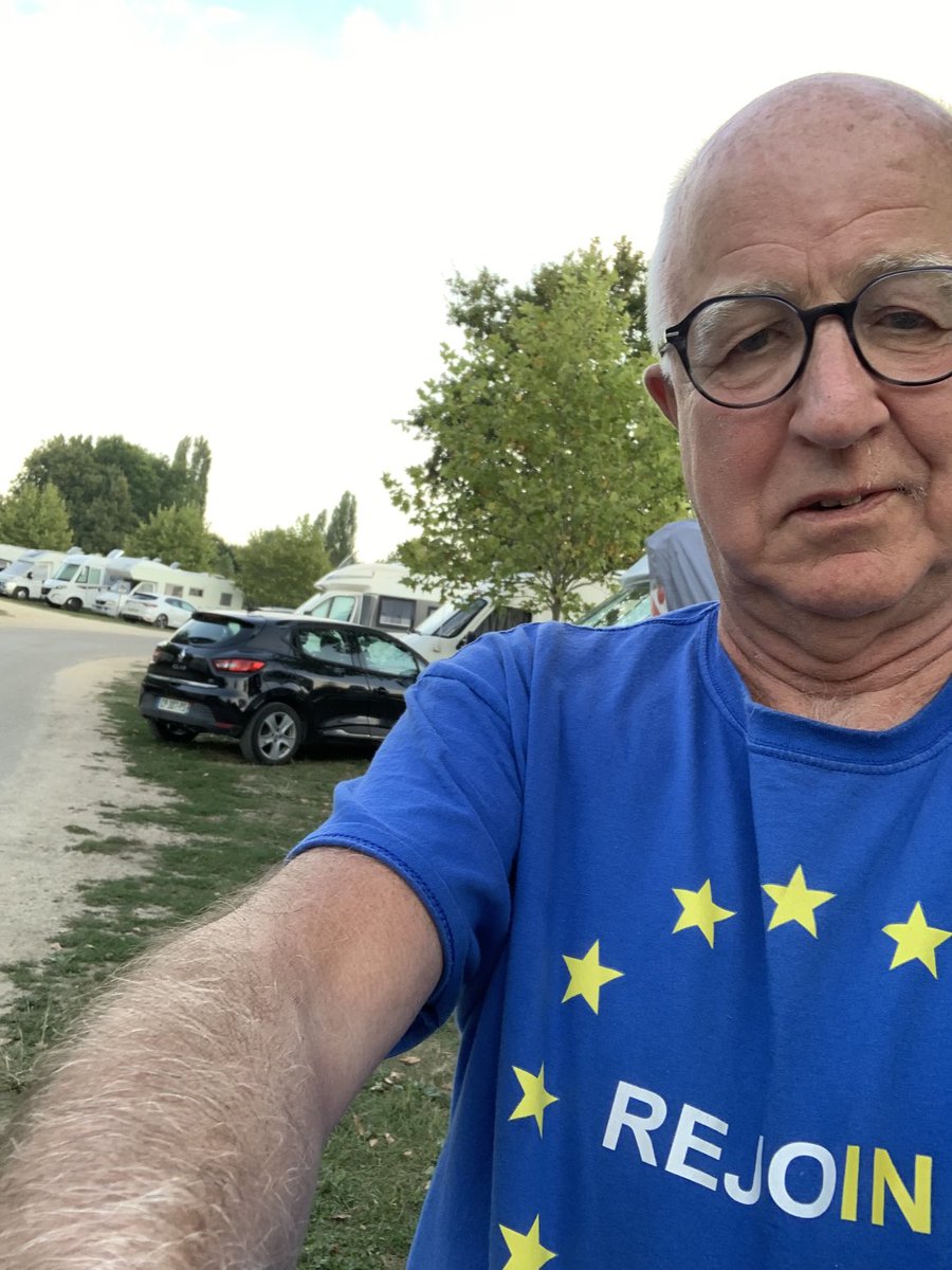 Daddykraftss's tweet photo. At big night market (ie) food stalls in Le Bugue. Loads of Brits. Cheerful thumbs up at my t-shirt. “But first we have to remove Tory government “ they said ⁦@campbellclaret⁩ ⁦@Andrew_Adonis⁩ ⁦⁦@labour4europe⁩ ⁦@pollytoynbee⁩ ⁦@giampialhadeff⁩ ⁦ https://t.co/HZORFZg85K