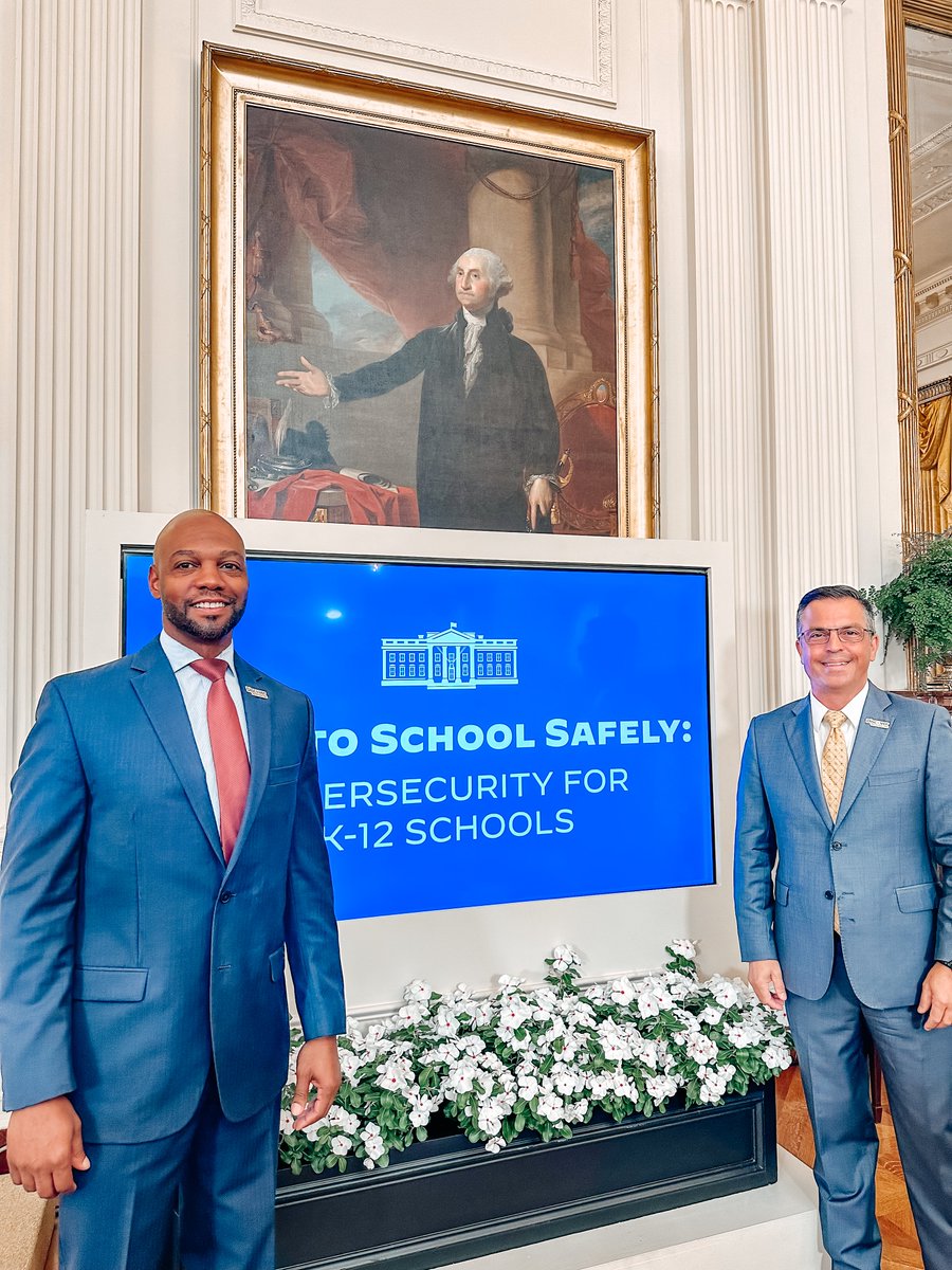 NEISD was invited to participate in a Back-to-School Cyber Safety Summit at the White House today. Superintendent Dr. Sean Maika and Anthony Jarrett, CIO, traveled to D.C., to represent our District and hear from leading officials and experts about cybersecurity.