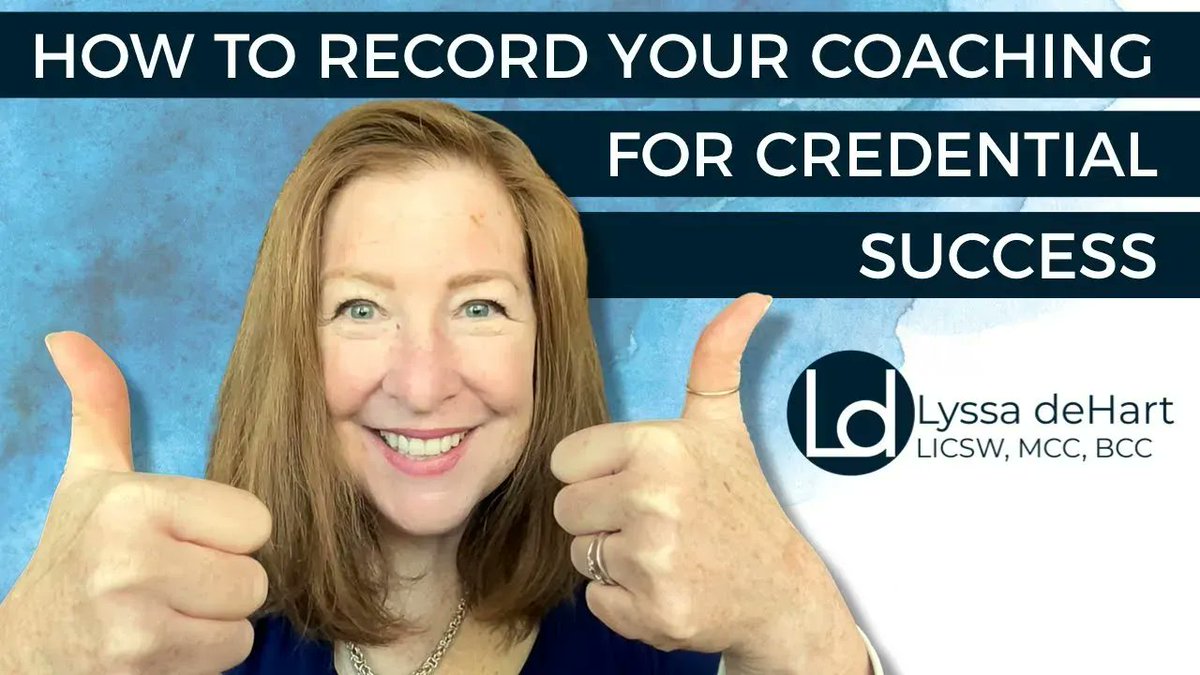🎥 Here are 4 tips that will help you get that successful recording for your credentialing process! Chapters are listed below to include: is this video the right one for you?  

bit.ly/43Kbjk1 

#icfcredential #icf #coachtraining #coachtips