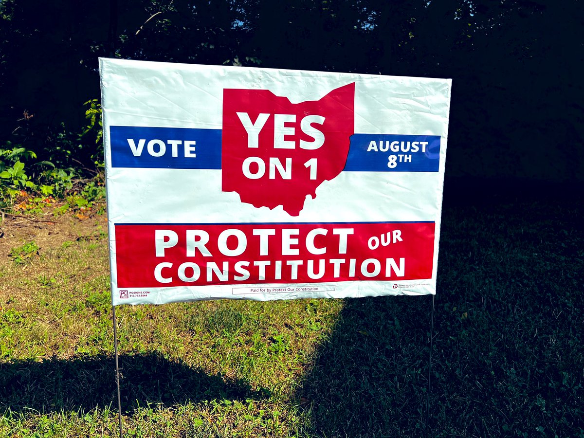 Today’s the day. Help protect Ohio values. Vote YES on ISSUE 1! 🇺🇸🗳️

Polls close at 7:30 PM