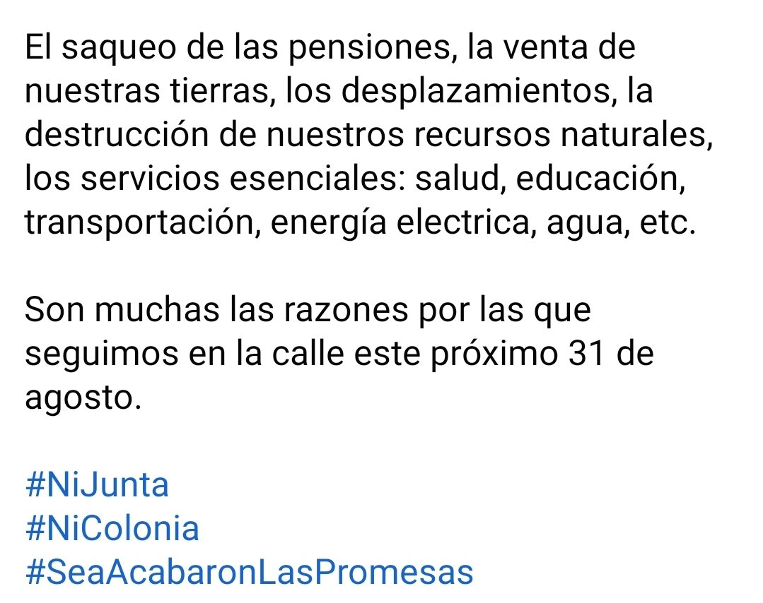 JSALPPR's tweet photo. A siete años de la imposición de la junta de control fiscal seguimos en la calle denunciando las medidas de austeridad que nos impone la colonia.
#NiJunta
#NiColonia
#SeaAcabaronLasPromesas https://t.co/bluLDeR2GM