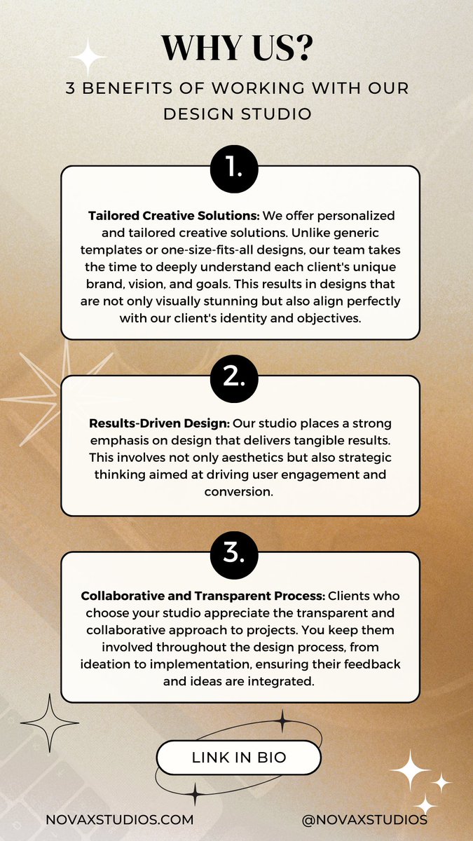 novaxstudios's tweet photo. 3 benefits of working with our design studio✨ https://t.co/BqLtoDLOA1