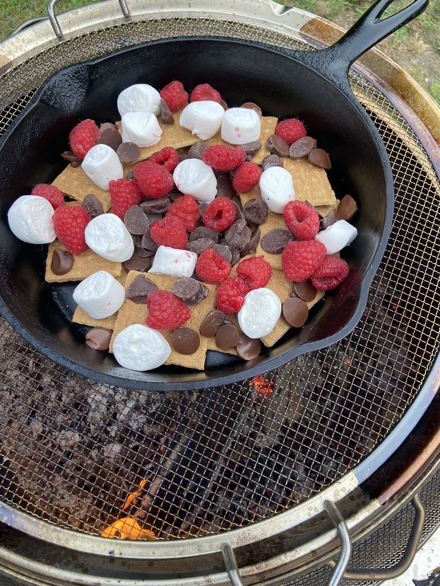 mainecook's tweet photo. What do you eat on a camping trip? Doesn’t have to be boring. Today on @hereandnow I’ll talk through ideas and tips. Gather ‘round the campfire. #campingfood https://t.co/oNng93bdCH