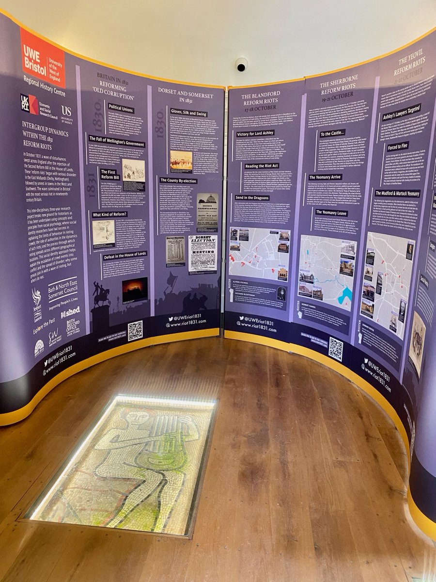 Thank you <a href="/sherbornecastle/">Sherborne Castle</a> for hosting our display 👏👏👏 Amazing to think that it's at the scene of one of the #1831riot disturbances following the rejection of the 2nd Reform Bill by the House of Lords. Please visit the exhibition for more information😊
