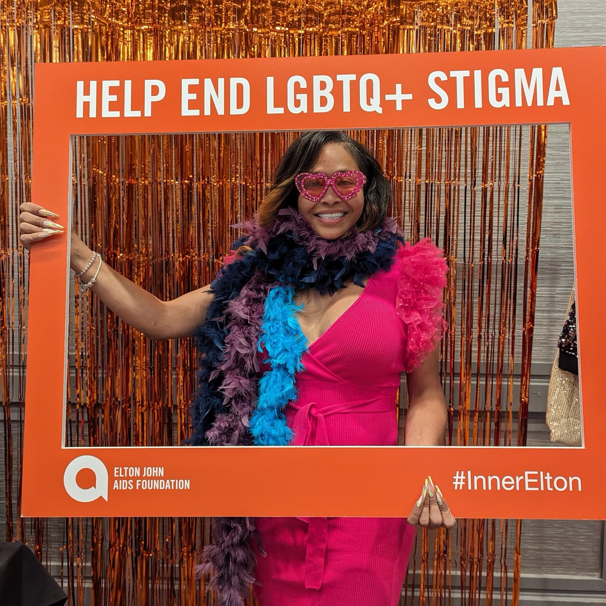 ejaf's tweet photo. SAY IT LOUD: END LGBTQ+ STIGMA🌈 

We’re grateful to everyone at #SayItLoud2023 who are letting their #InnerElton’s out to end stigma and break down barriers to HIV testing, treatment, and care 🧡 https://t.co/JbSlQ35YD6