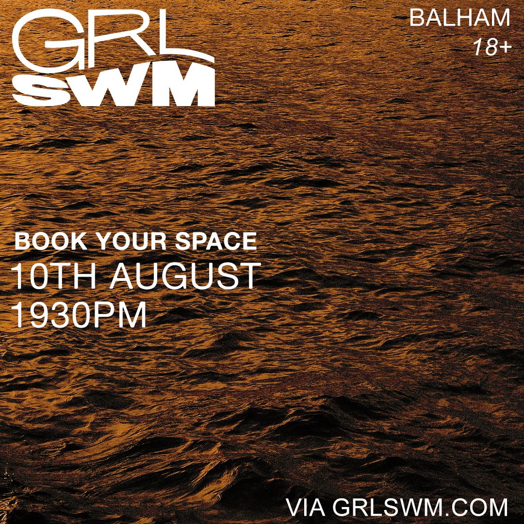 Thursday! We go live on our website at 7.30PM with our Balham membership. Book your space to join our 6 week swim course kickstarting 13th august 🌊