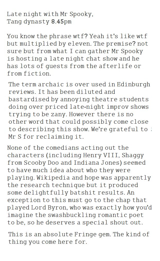 Independent Comedy Reviews tweet media