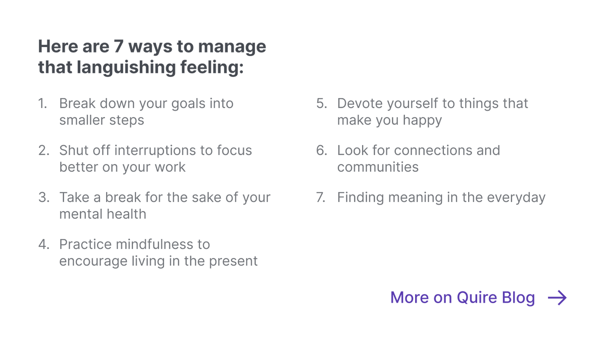 quire_io's tweet photo. Feeling the languishing vibes at work? Time to sprinkle some magic back into your job with these 7 refreshing tips! 🪄✨
https://t.co/KHwwQ2XDXv.
#QuireBlog #projectmanagement #productivity #remotework #goals #timemanagement #businesstips #workfromhome https://t.co/ZG6zTiPOfm