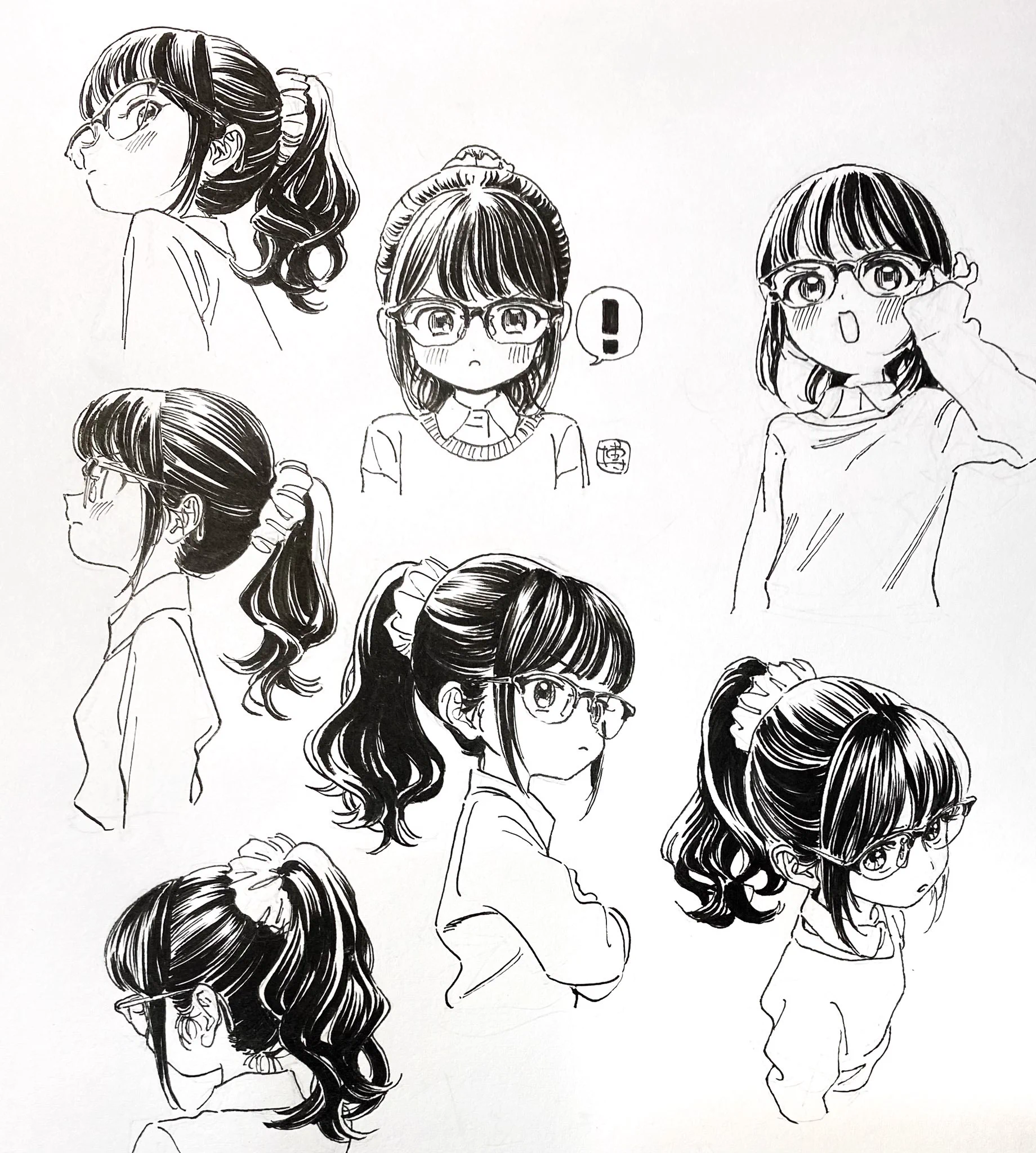 絵描きhiro C「才女」 博_Hiro on X: 