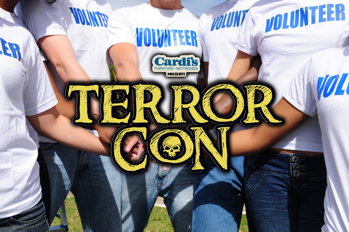 Horror fans, Terror Con returns this September 15-17 at the Royal Plaza Trade Center in Marlborough, MA. If you're 18 or older &amp; have interest in learning the ins &amp; outs of a horror convention, submit your application today to #volunteer. tinyurl.com/VolunteerTerror