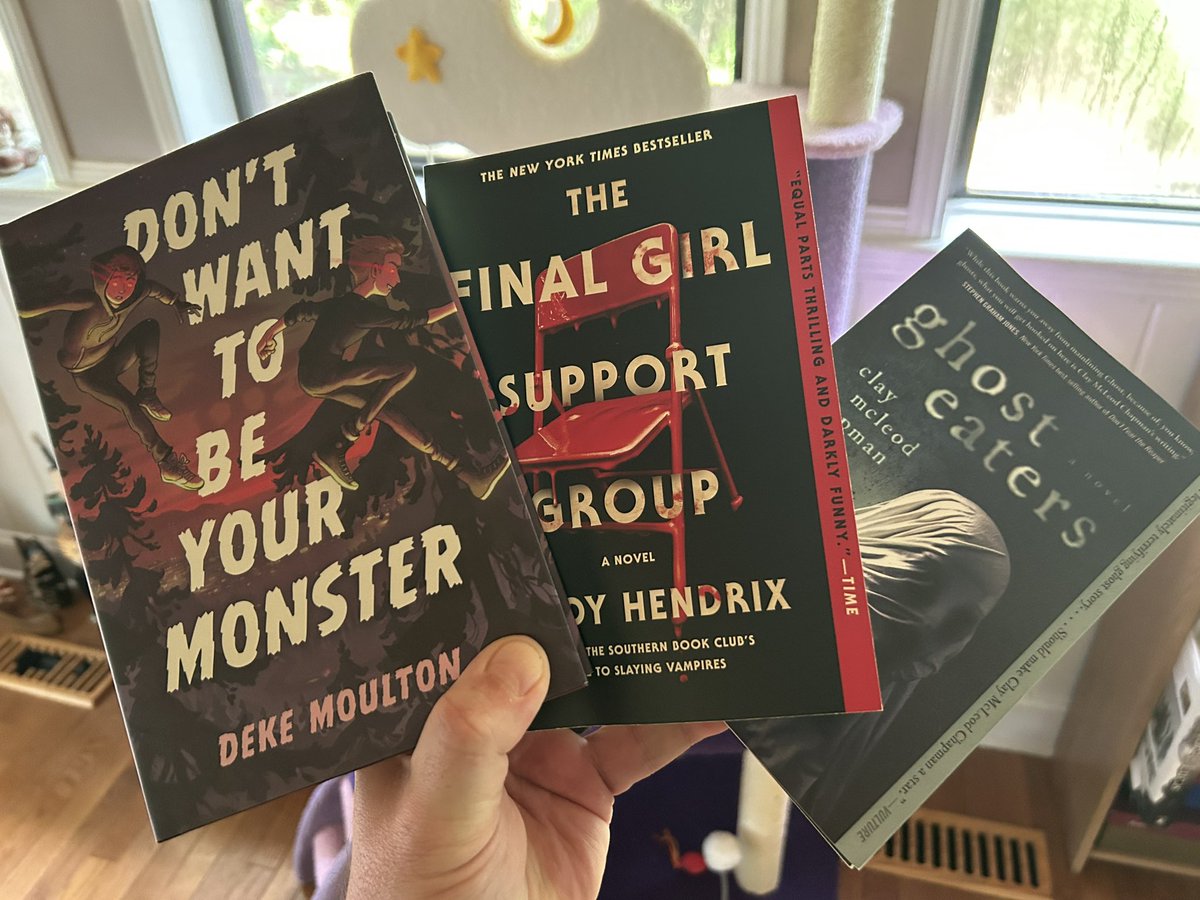 My first order from @curiouscatstore arrived! My first read from this stack is going to be Dont Want to Be Your Monster by @DekeMoulton!