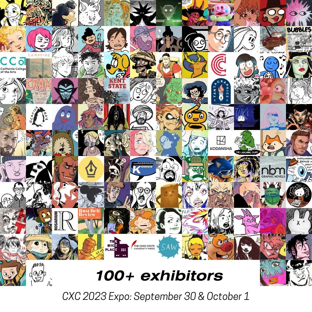 We’re excited to have 100+ exhibiting guests for CXC 2023 - check out the fabulous line up in the link!
<a href="/jeffsmithsbone/">jeff smith</a>
<a href="/cartoonbooksinc/">vijaya iyer</a> 
<a href="/CXCFestival/">Cartoon Crossroads Columbus (CXC)</a>

cartooncrossroadscolumbus.org/?page_id=6328&…