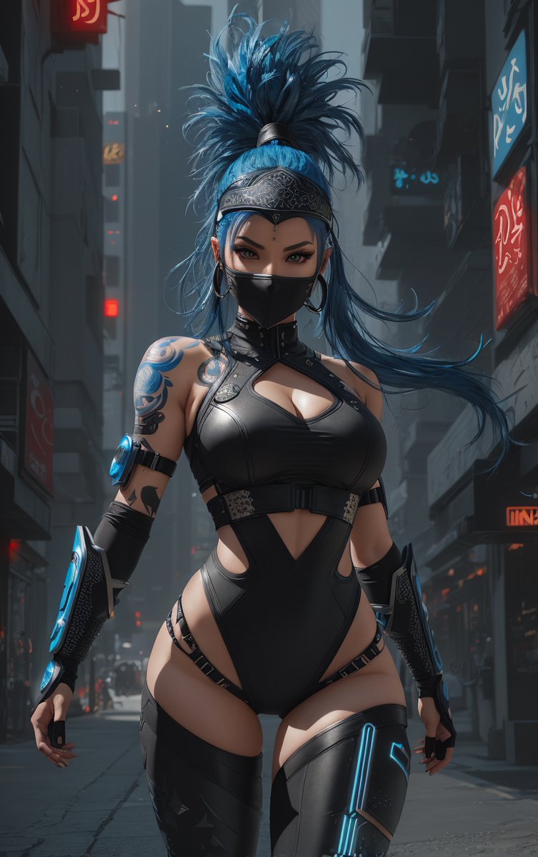 TealaVida's tweet photo. Blue entry for #CyberNinjaAI by @libriAI
Congrats on 18k!!
#AIArt #AIArtChallenge #AIArtwork #AIArtCommunity https://t.co/0oBrgvTUnu