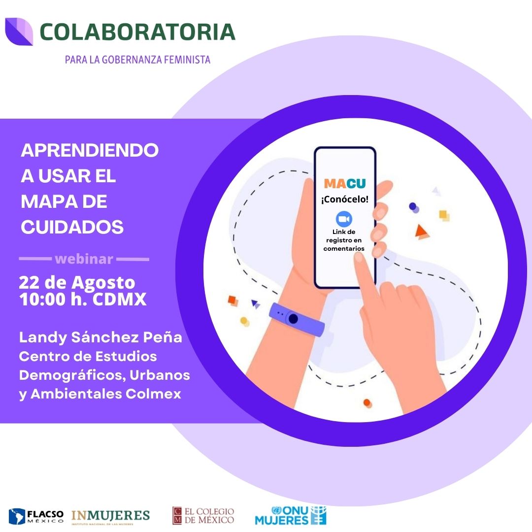 ColaboratoriaF's tweet photo. ¡Llegó la hora! 🥳Súmate al webinar: Aprendiendo a Usar el Mapa de Cuidados
Regístrate antes del 21 de agosto👇💻
https://t.co/RulX4bVj5t

#MapaDeCuidados #FLACSO

@alexicu @CamachoMarianaC
@JeraldinedelCid
@katherinyurema
@Norenaloeza
@En1ra_Persona
@rgolmedo 
@terinro https://t.co/EV9VOmv27F