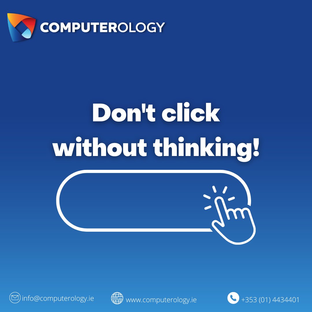 Beware of links and attachments in emails!

Phishers will do everything they can to impersonate legitimate people and organisations. You should never open a link or attachment unless you are confident that the message is from a legitimate party.

#TechTipThursday