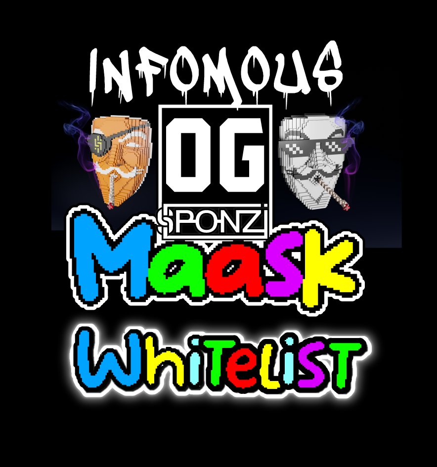 🚨Win a WL !!! 🚨

5 WL of the OG SponziMaask 3D #NFT collection to grab 

👉 Follow <a href="/Official_SPONZI/">SPONZI</a> 
👉 Like and RT
👉 Comment "OG !"
👉 48h

Be OG, be Sponzi 🚀🚀🚀

#Sponzi #Cryptobrand #NFTProject #nft #Starknet #phygital #StarknetToday #StarkNetEco #ETH #Airdrop #Whitelist