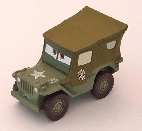 PixarCarsFacts1's tweet photo. Daily Pixar Cars Fact #459: there was a sarge Diecast recalled back in 2007, due to having to much lead in it https://t.co/2mV2xKKKRf