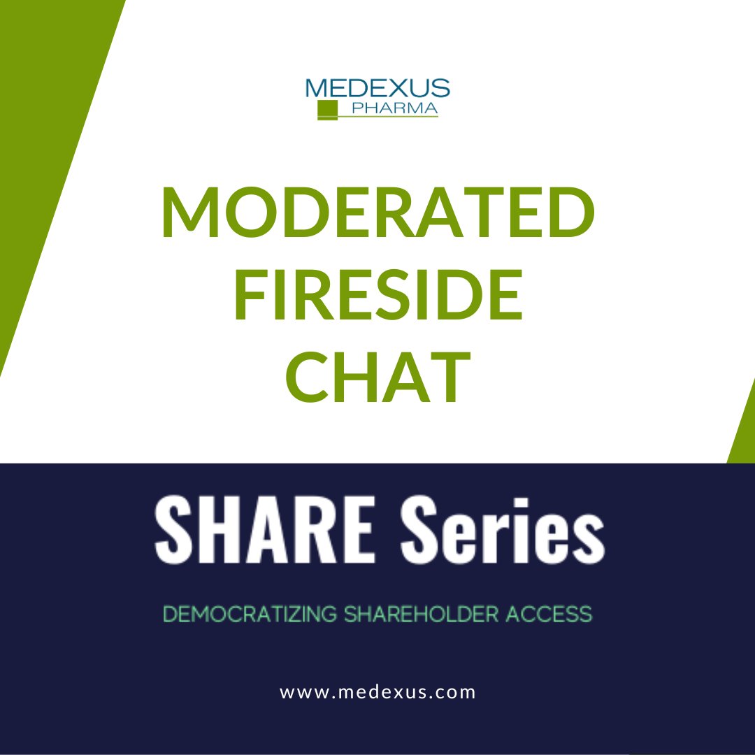 MedexusInc's tweet photo. Next week, Ken d'Entremont speaks at the @OPNX_Official SHARE Series! Join us to hear about recent developments at #Medexus and our vision for the next few quarters.
Date: August 14 at 8:30AM ET
Location: Virtual Presentation
RSVP: https://t.co/fOmkaHmJsc
$MDP #TSX $MEDXF #OTC https://t.co/qQ3c6Z49JC